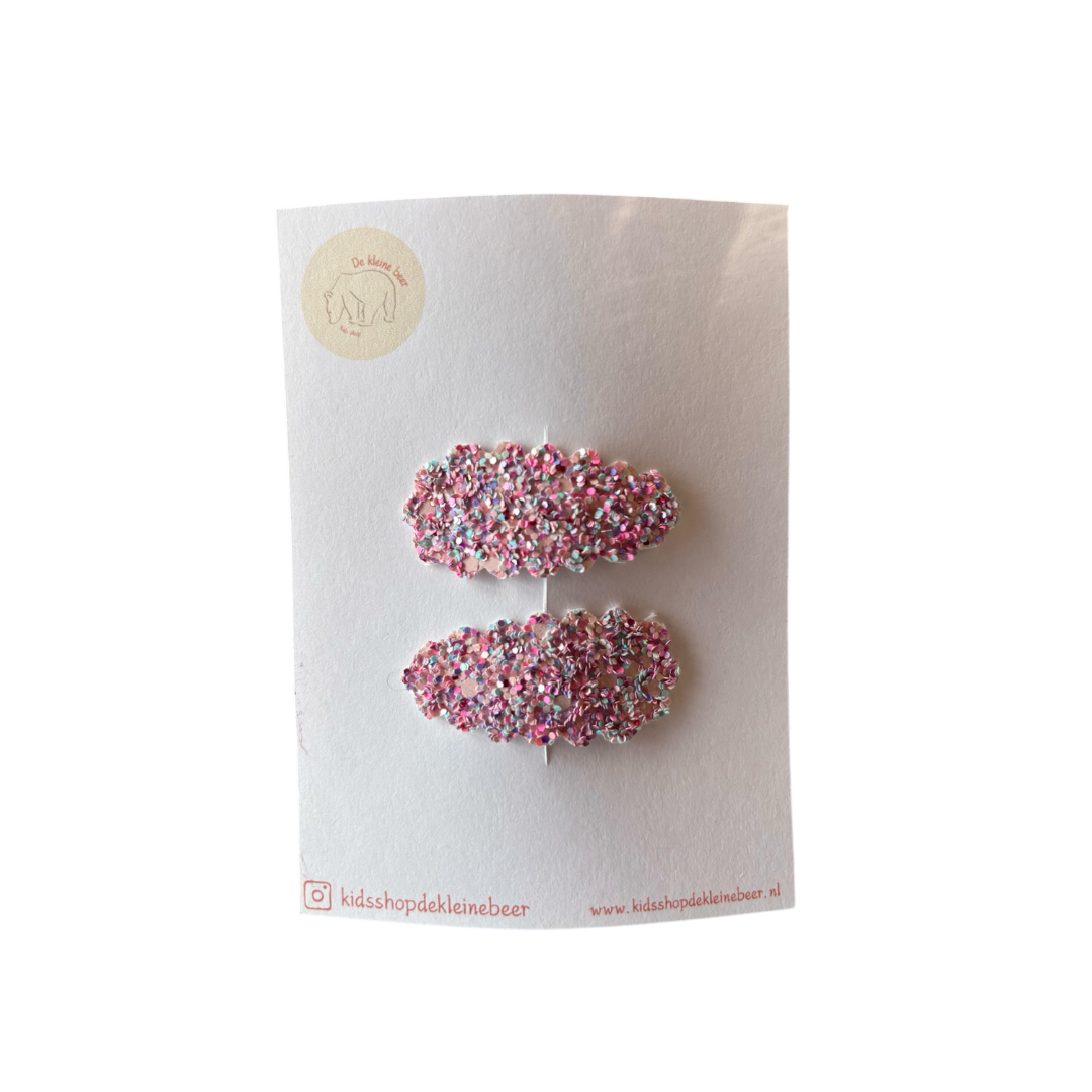 Hairpin pink+blue