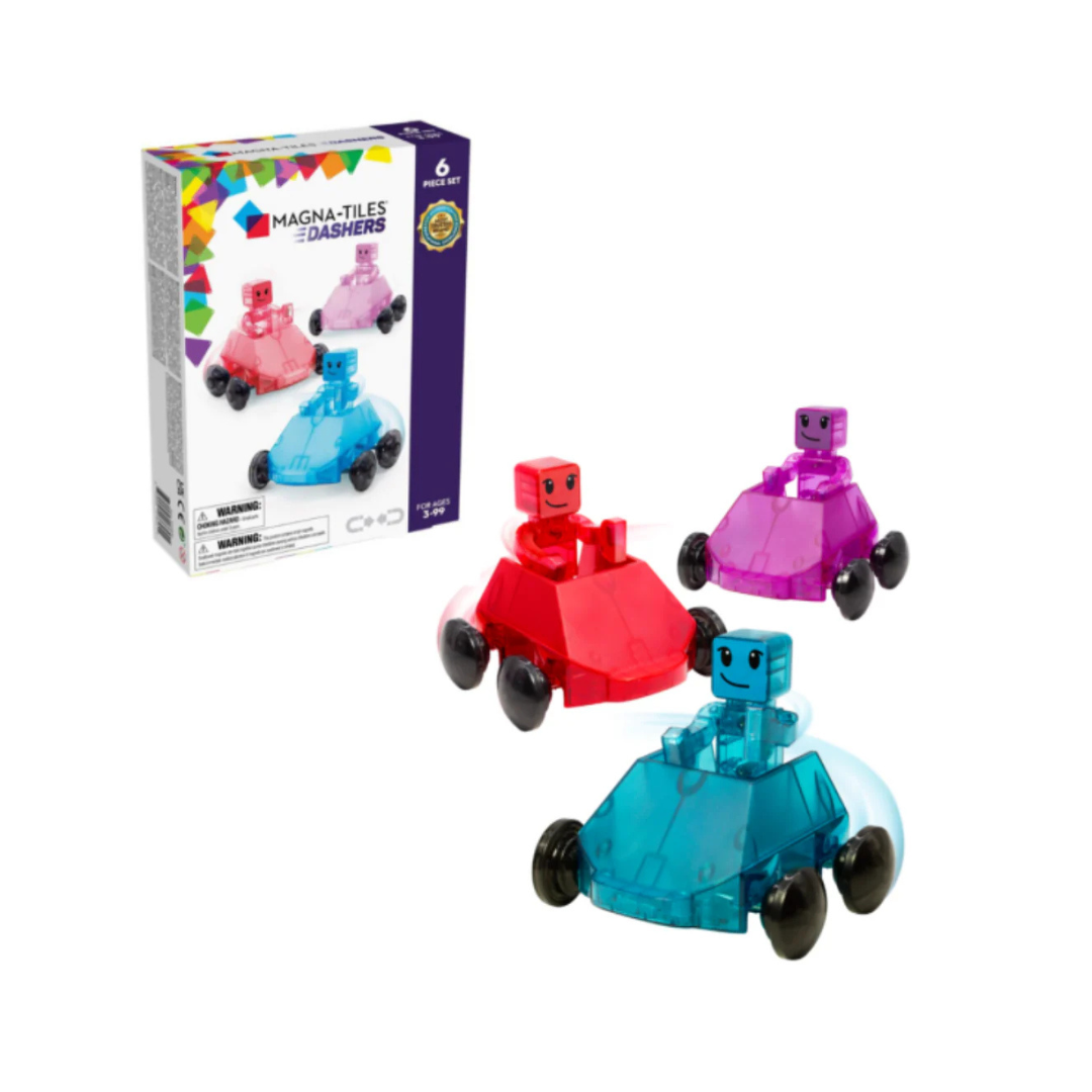 MAGNA-TILES Dashers - Voertuigen & Figuren Set (6-delig)