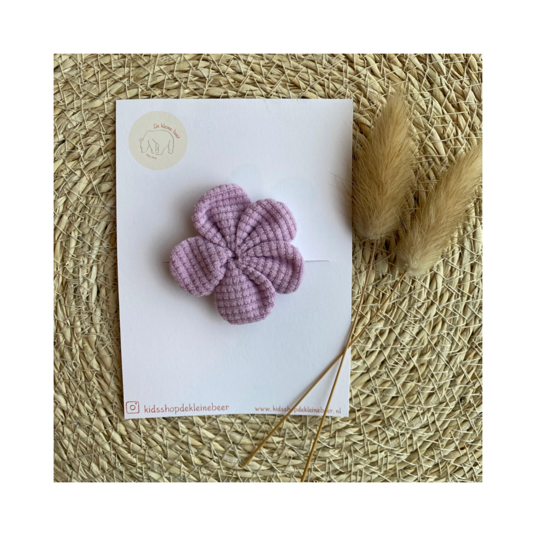 Hair clip fabric flower