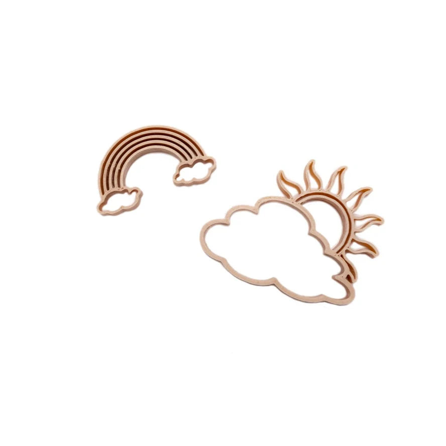 Grennn uitsteker zon en regenboog