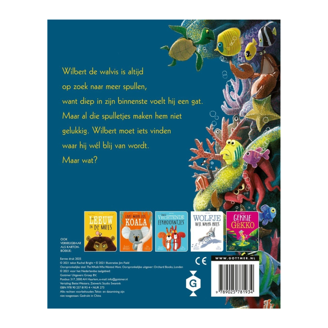 De walvis wilde meer (Kartonboek)