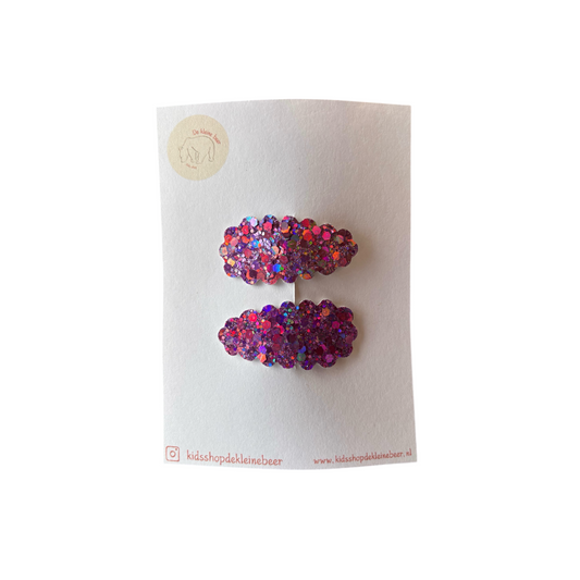 Purple sequin hairpin