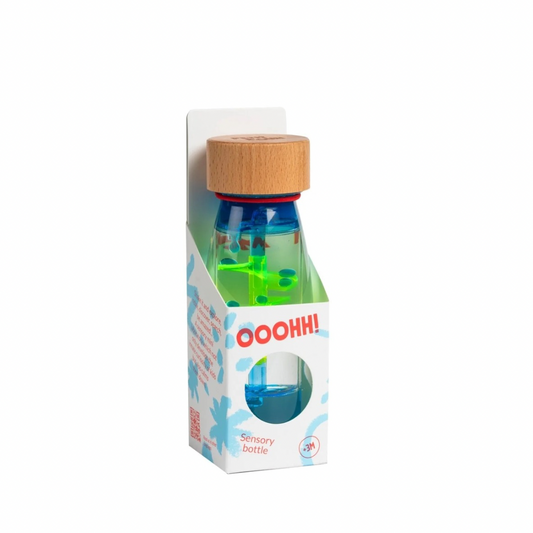 Petit Boum - Sensorische Fles Move - Spiraal Blauw