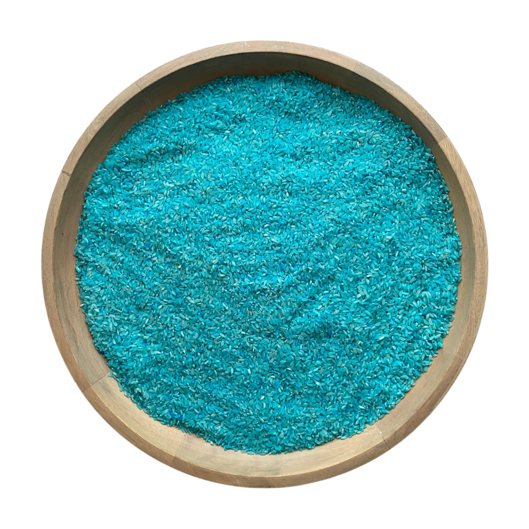 Speelrijst blauw 300 gram