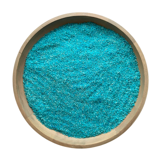 Speelrijst blauw 300 gram