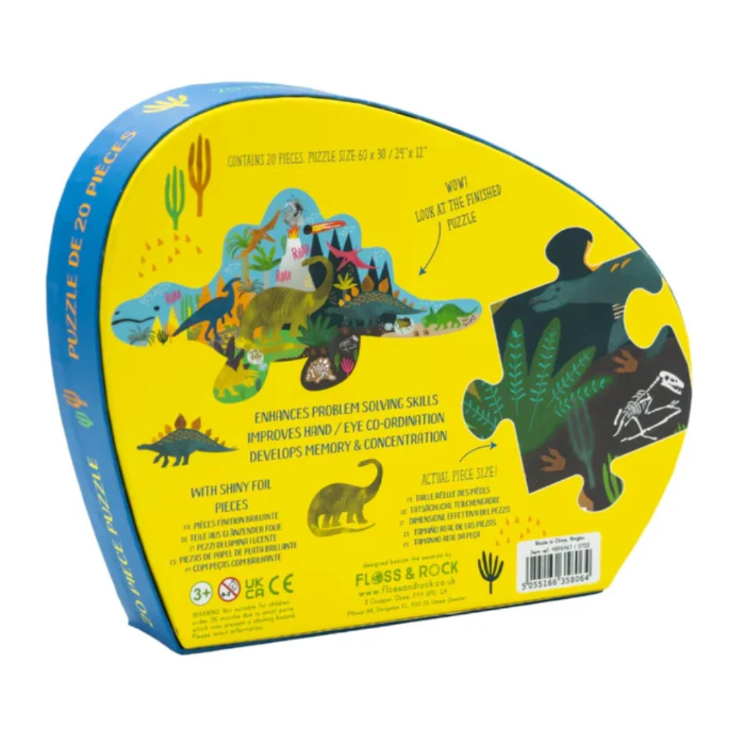 Floss & Rock puzzel dino - 20 stuks