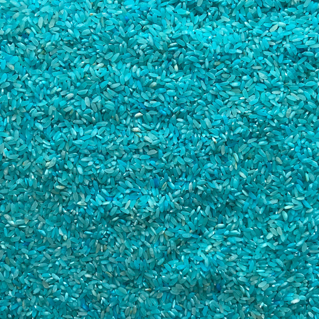 Speelrijst blauw 300 gram