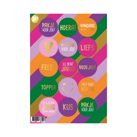 Stickervel verjaardag