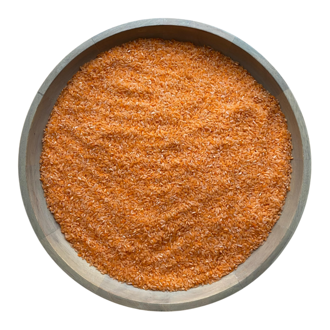 Speelrijst oranje 300 gram