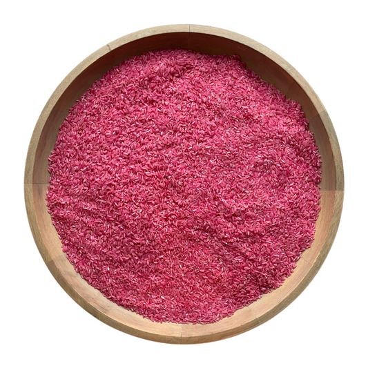 Speelrijst roze 300 gram