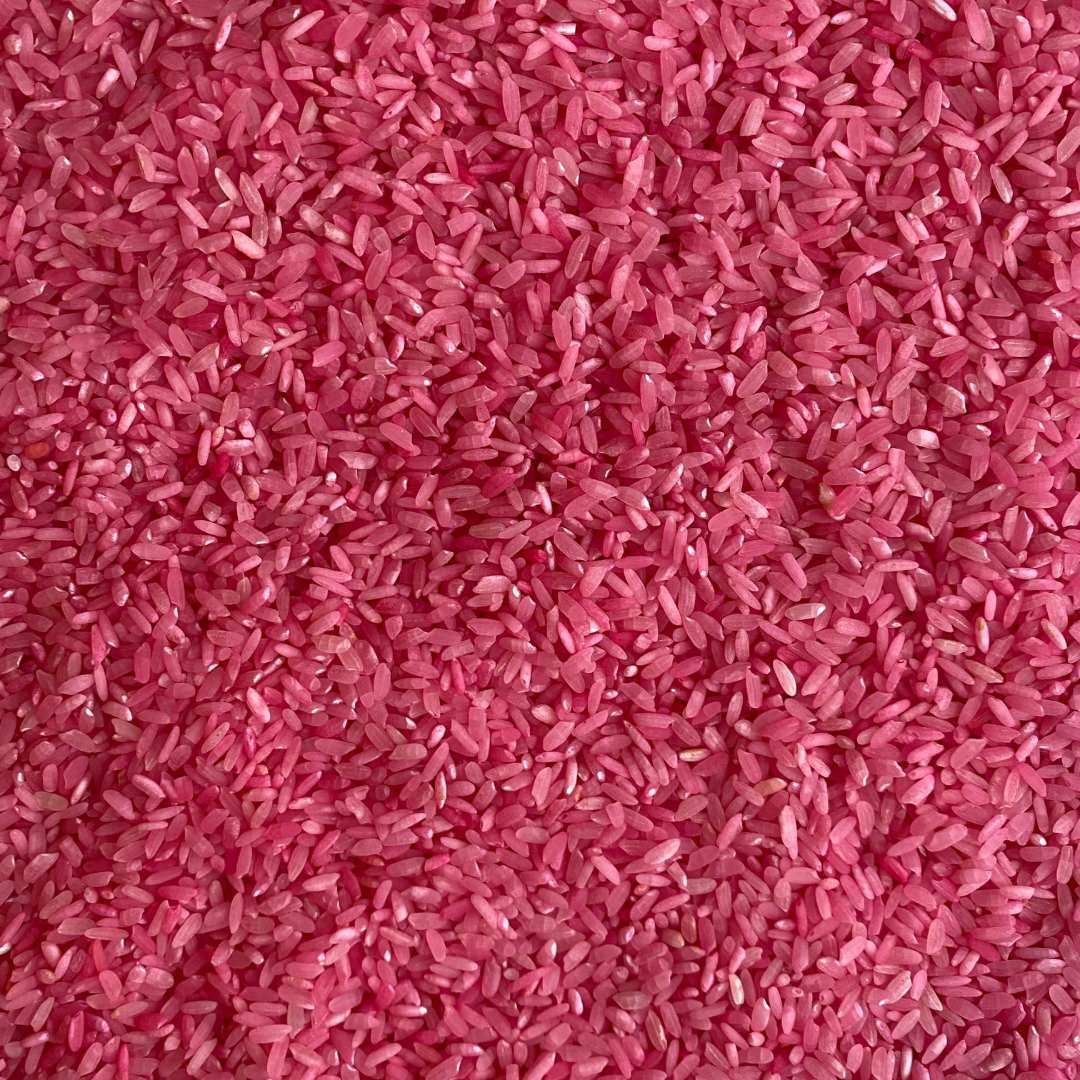 Speelrijst roze 300 gram