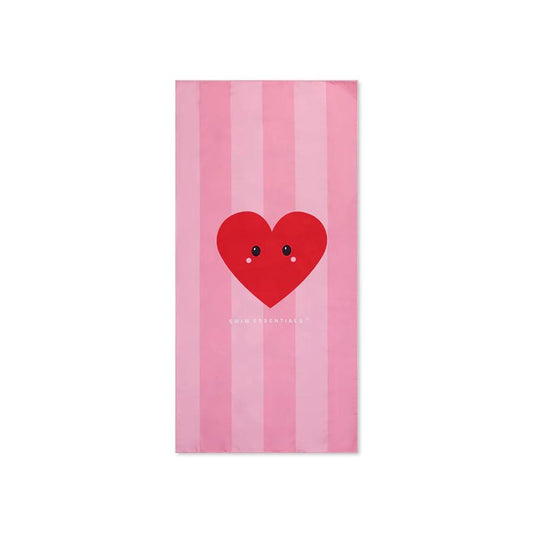 Hearts | Rode Microvezel Handdoek 135 x 65 cm Swim Essentials