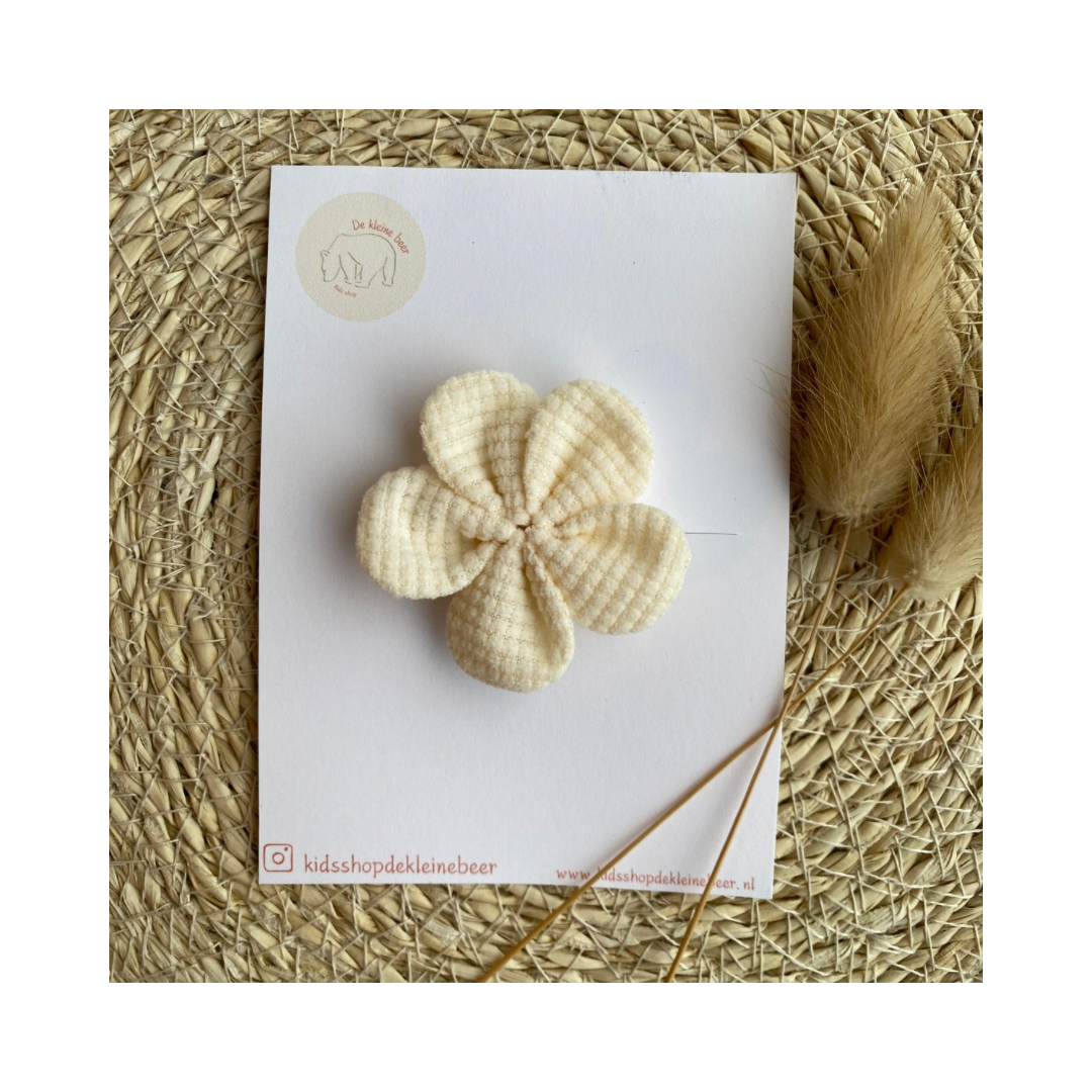 Hair clip fabric flower