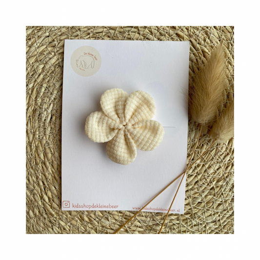 Hair clip fabric flower