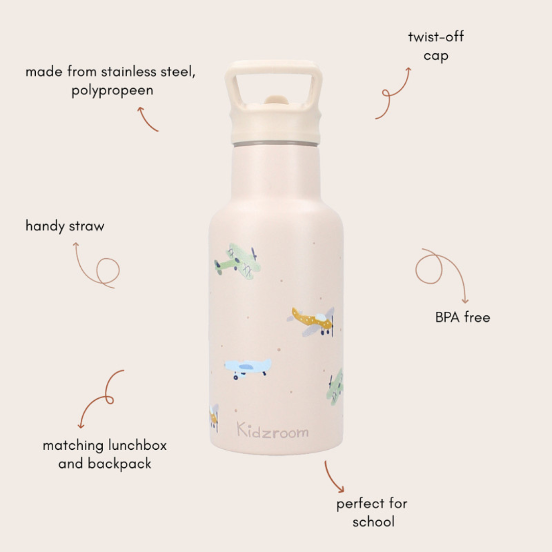 Drinkfles 350ml Small Talk - beige