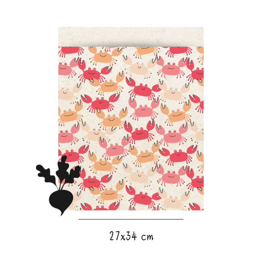 Cadeauzakje krabben 27x34cm (5 stuks)