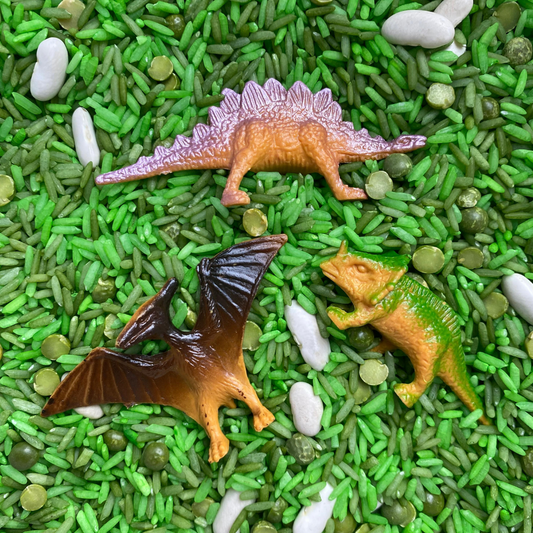 Speelrijst dino mix set