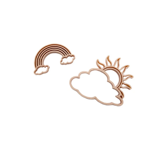 Grennn uitsteker zon en regenboog