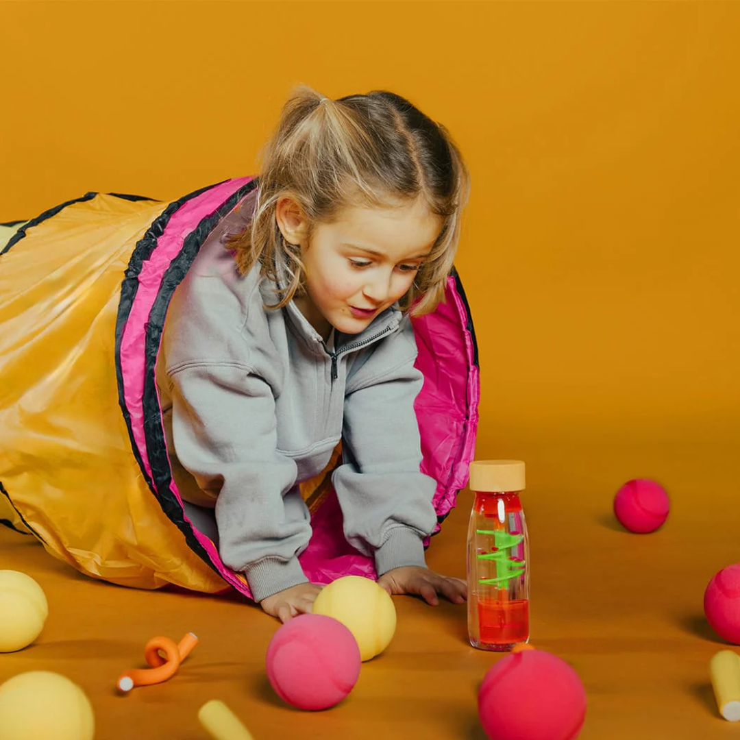 Petit Boum Sensorische Fles – Spiraal Roze