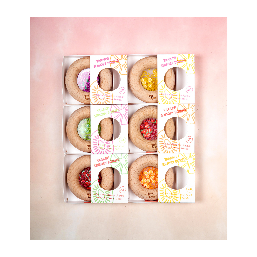 Petit Boum Sensorische Donut – Citroen