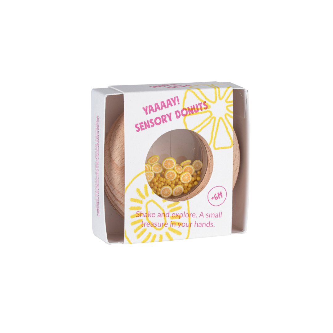Petit Boum Sensorische Donut – Citroen
