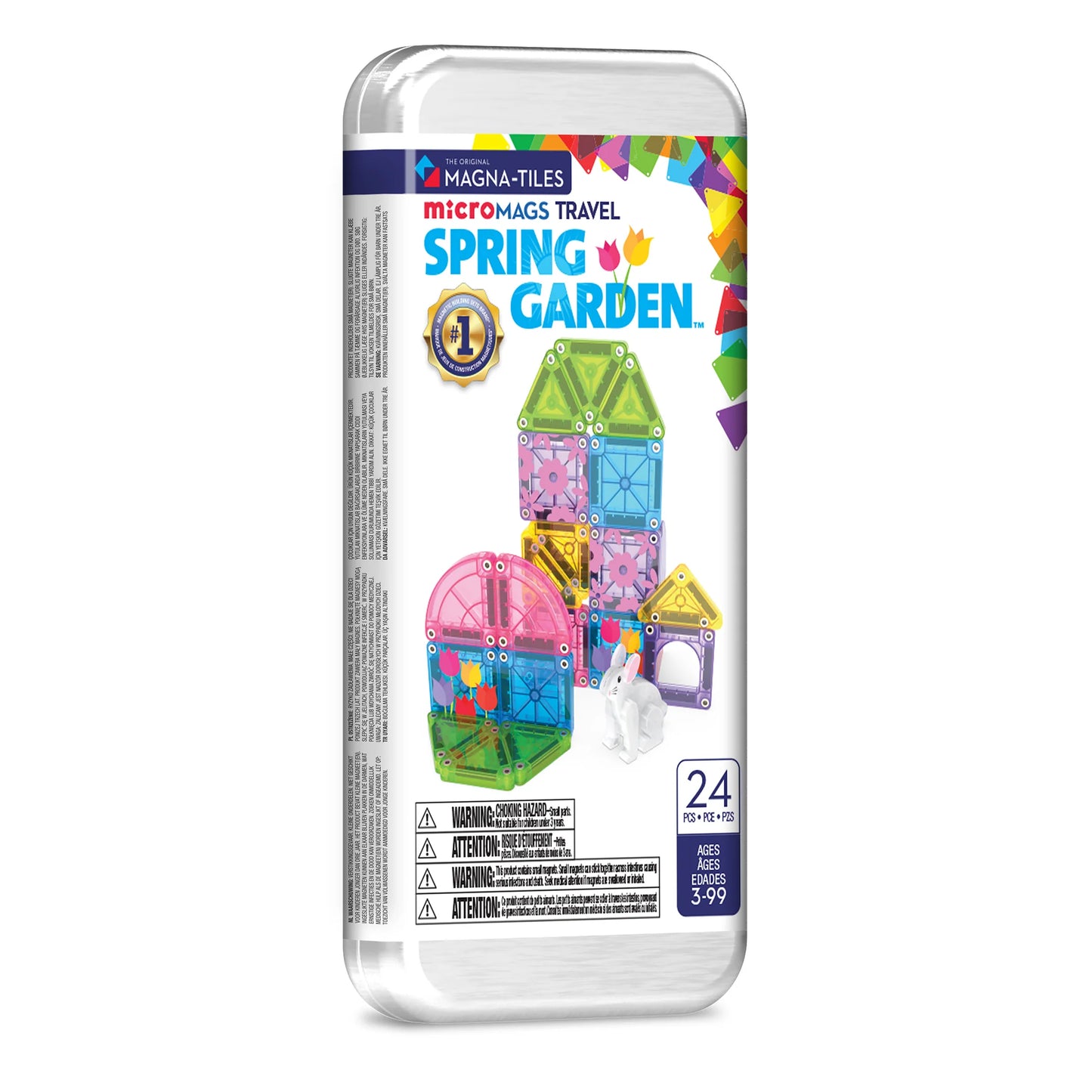MAGNA-TILES® microMAGS Spring Garden – 24-delige Reisset
