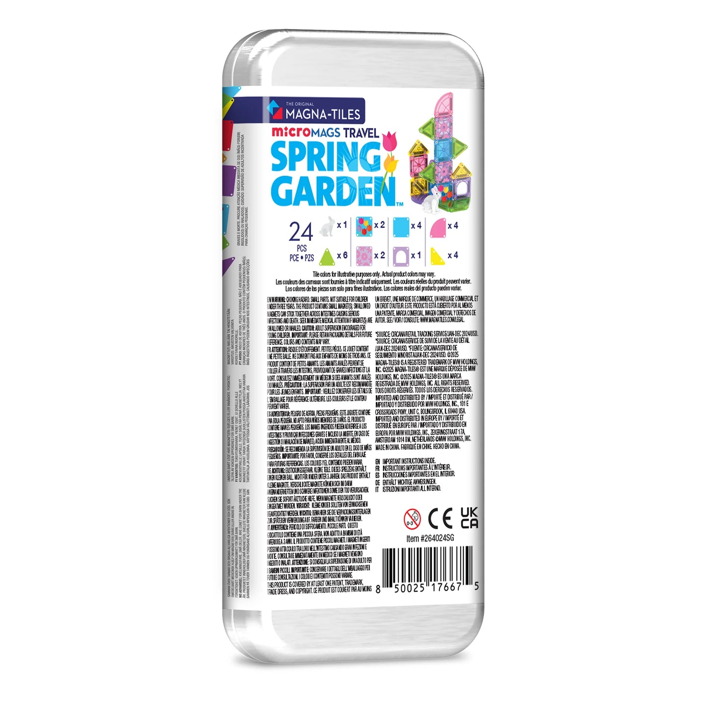 MAGNA-TILES® microMAGS Spring Garden – 24-delige Reisset