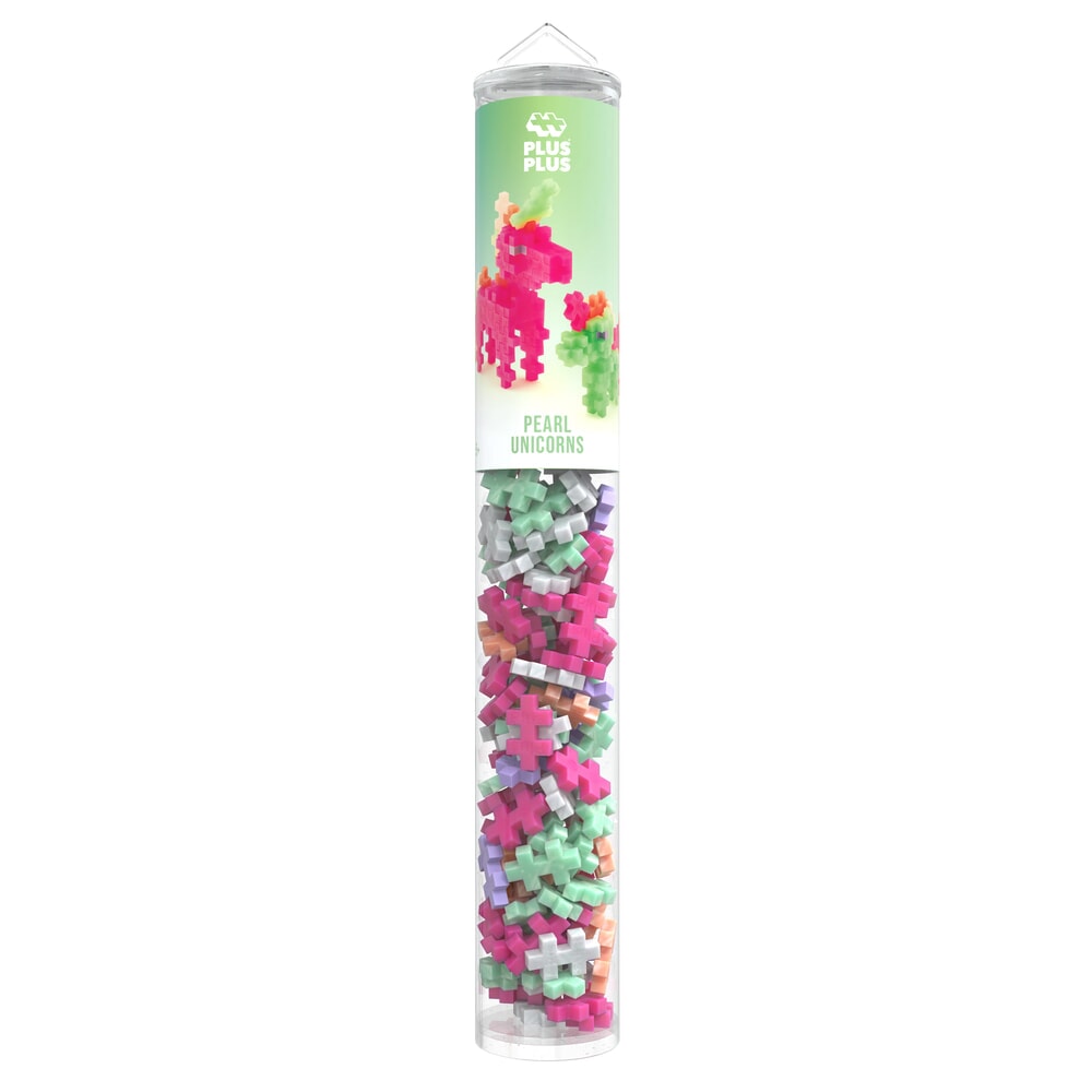 Plus-Plus Pearl Unicorns 100 Pcs Tube