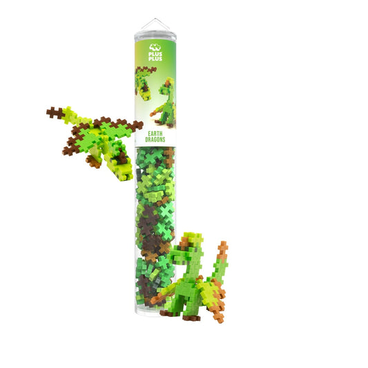 Plus-Plus Earth Dragons – 100 stuks tube