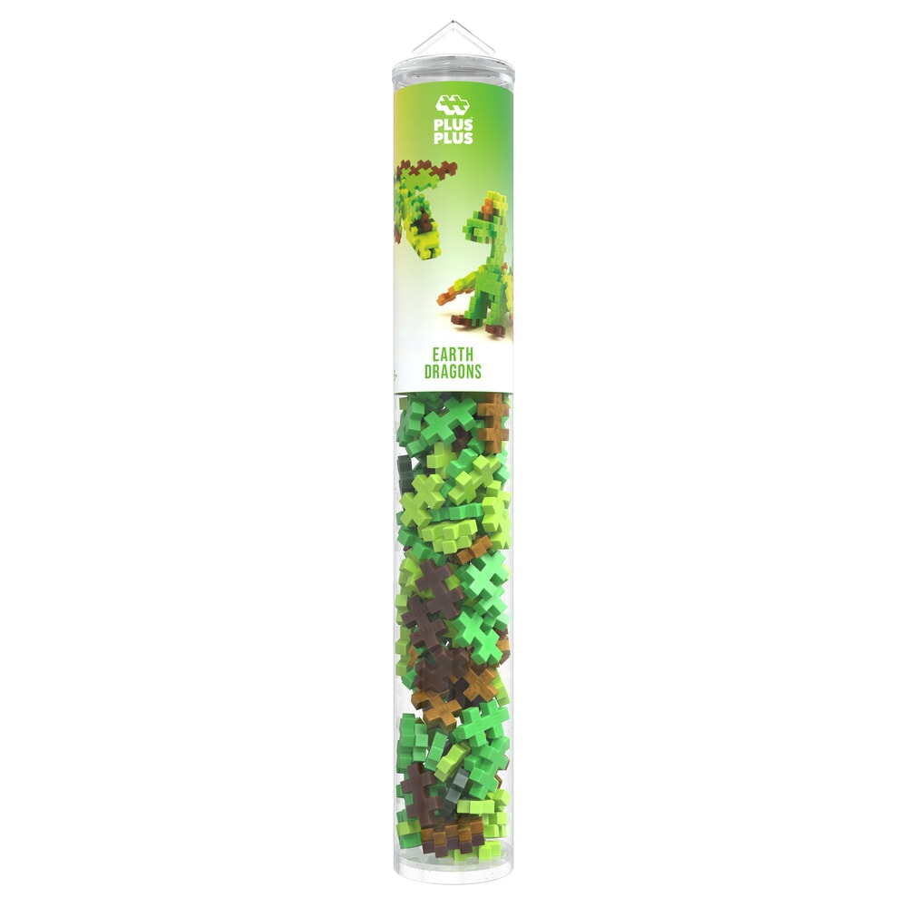 Plus-Plus Earth Dragons – 100 stuks tube