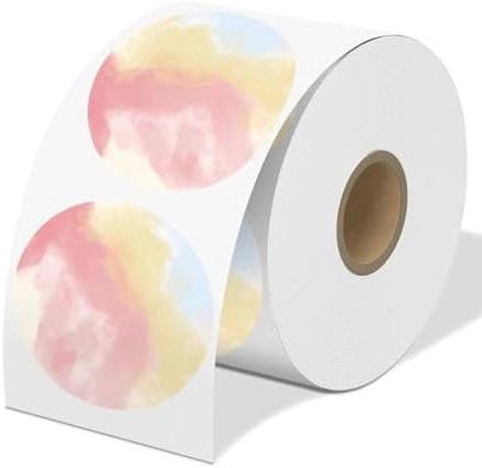 Traktatiesticker naam + hartje (10 stuks)