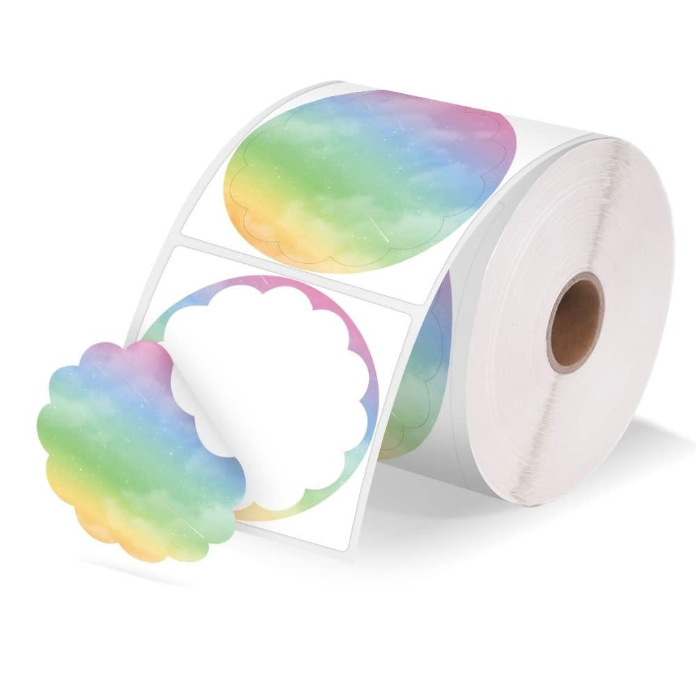 Traktatiesticker naam + hartje (10 stuks)